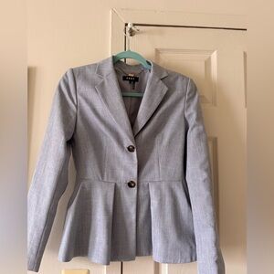 DKNY Gray Tailored Blazer with Notched Lapels